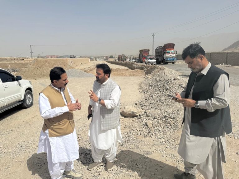 Inspection of CMIT of various Road projects in Quetta City Sariab Circular