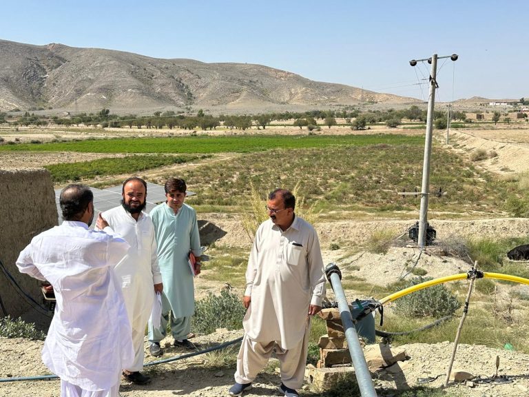 Field Visit of PHE Schemes located at Shabozai and Mekhtar of District Loralia, Balochistan