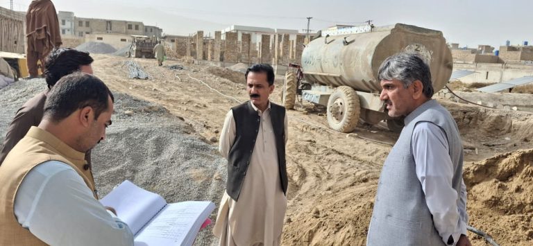 Inspection of under Construction Directorate Building of Excise & Taxation at Spinny Road Quetta