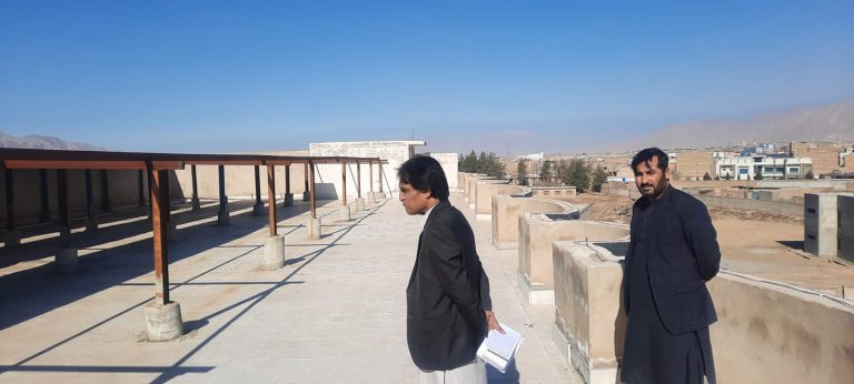 Visit of scheme Solarization of Jamia Bahr-ul-uloom Saryab Road costing Rs.10.00 million.