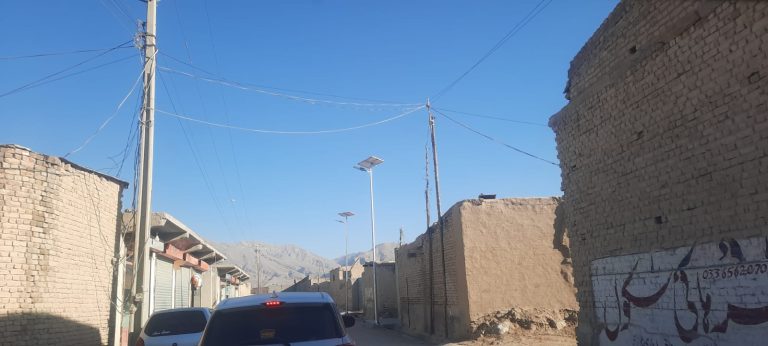 Visit of scheme of Installation of solar street lights at Abdul Hayi Street Killi Habib Saryab Road costing Rs.10.00 million