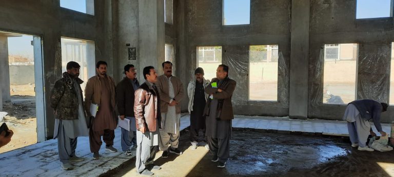 Visit of Mini Sports Complex Boys Degree College costing Rs.68.630 million
