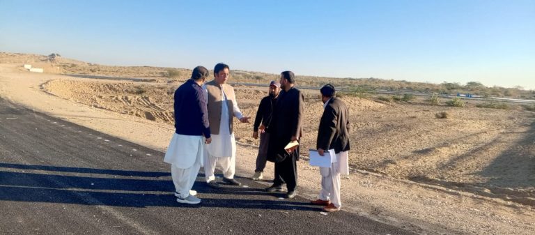 Inspection of Sui Inter City Road, District Dera Bugti by Team CMIT