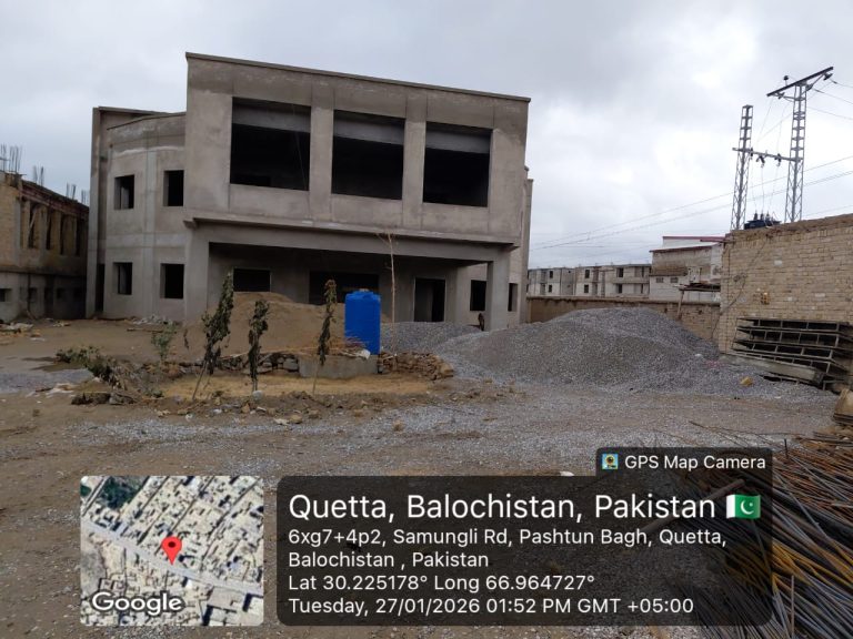 Construction of Boy Degree College Kharotabad