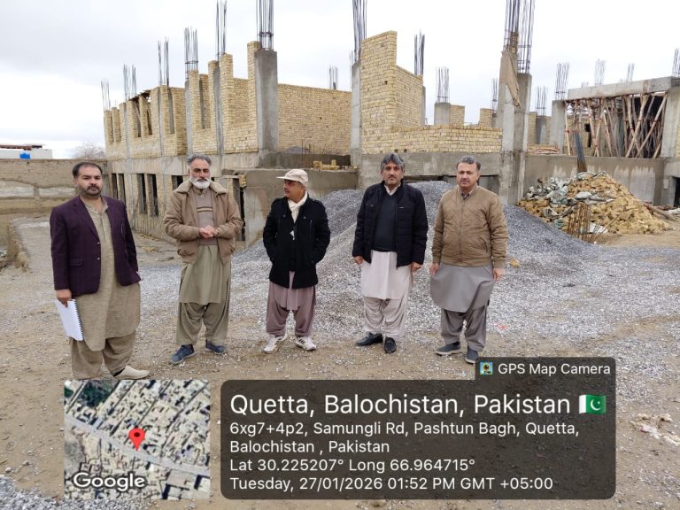 Construction of Additional Classrooms, Labs and Examination Hall Govt Girls High School Jinnah Town, Quetta
