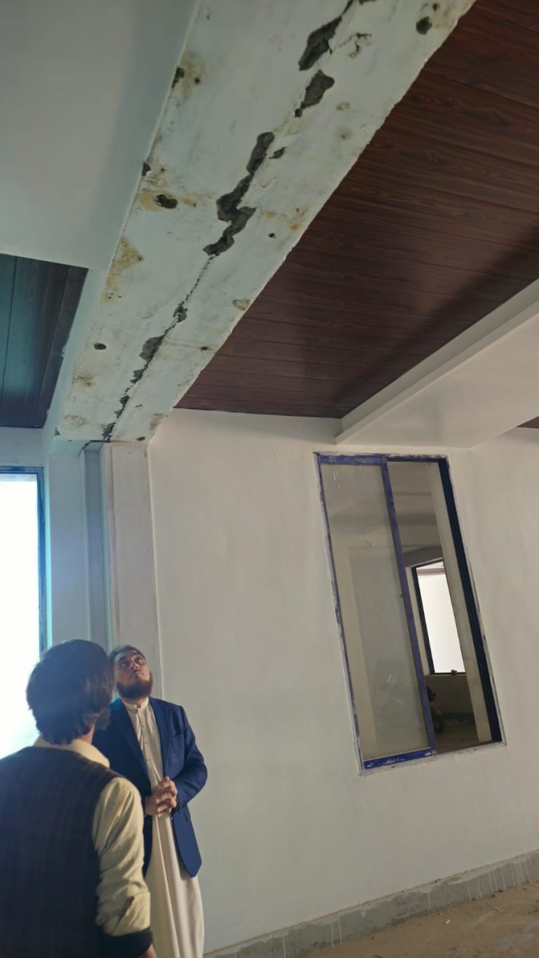 Inspection visit of 50 beded hospital Killa Abdullah at Jungle Pir Alizai